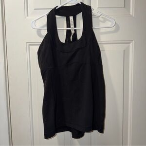 Lululemon Women's Run Make It Count Black Workout Tank Top Size 10